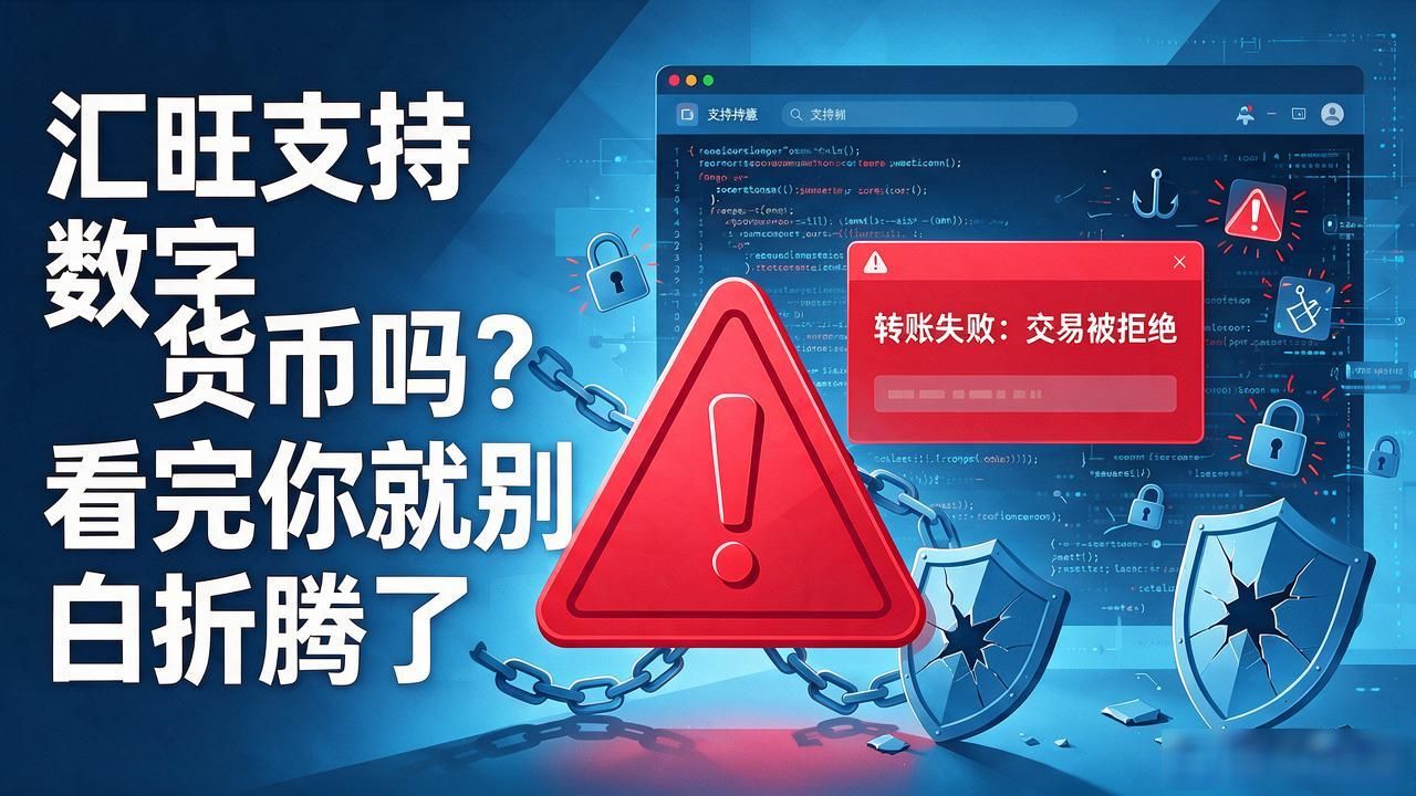 汇旺支持数字货币吗?看完你就别白折腾了