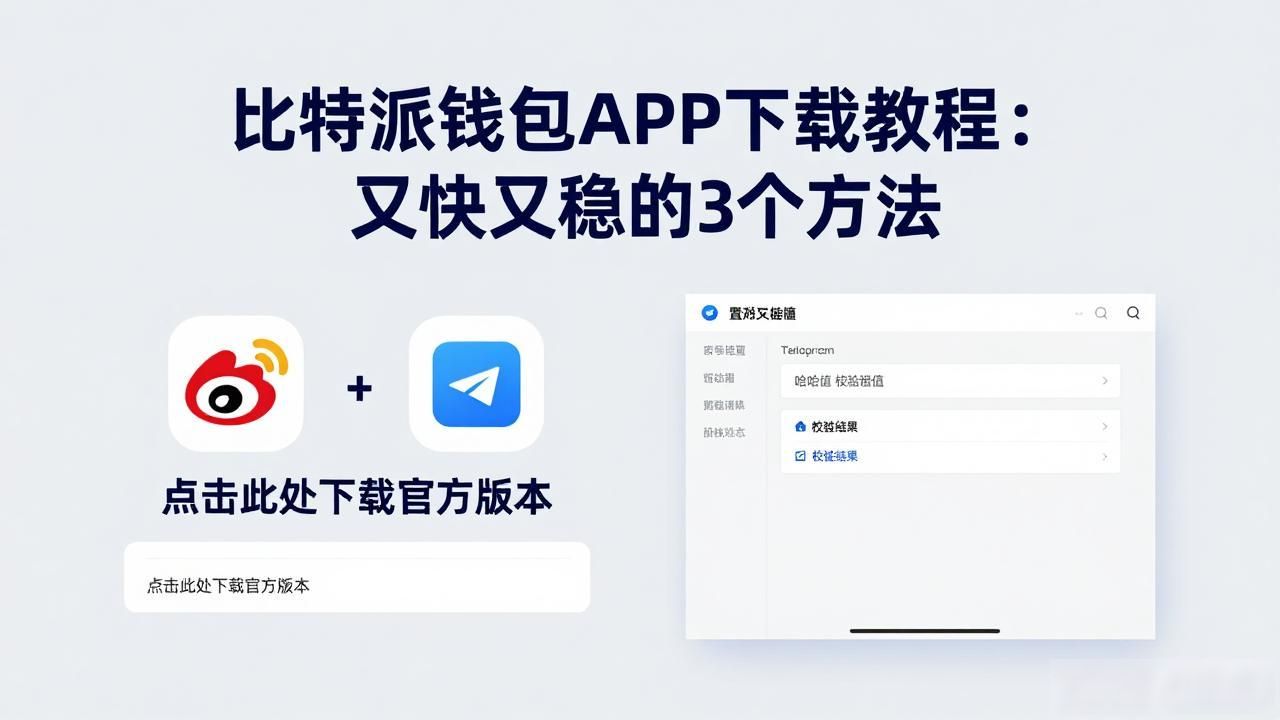 比特派钱包APP下载教程:又快又稳的3个方法