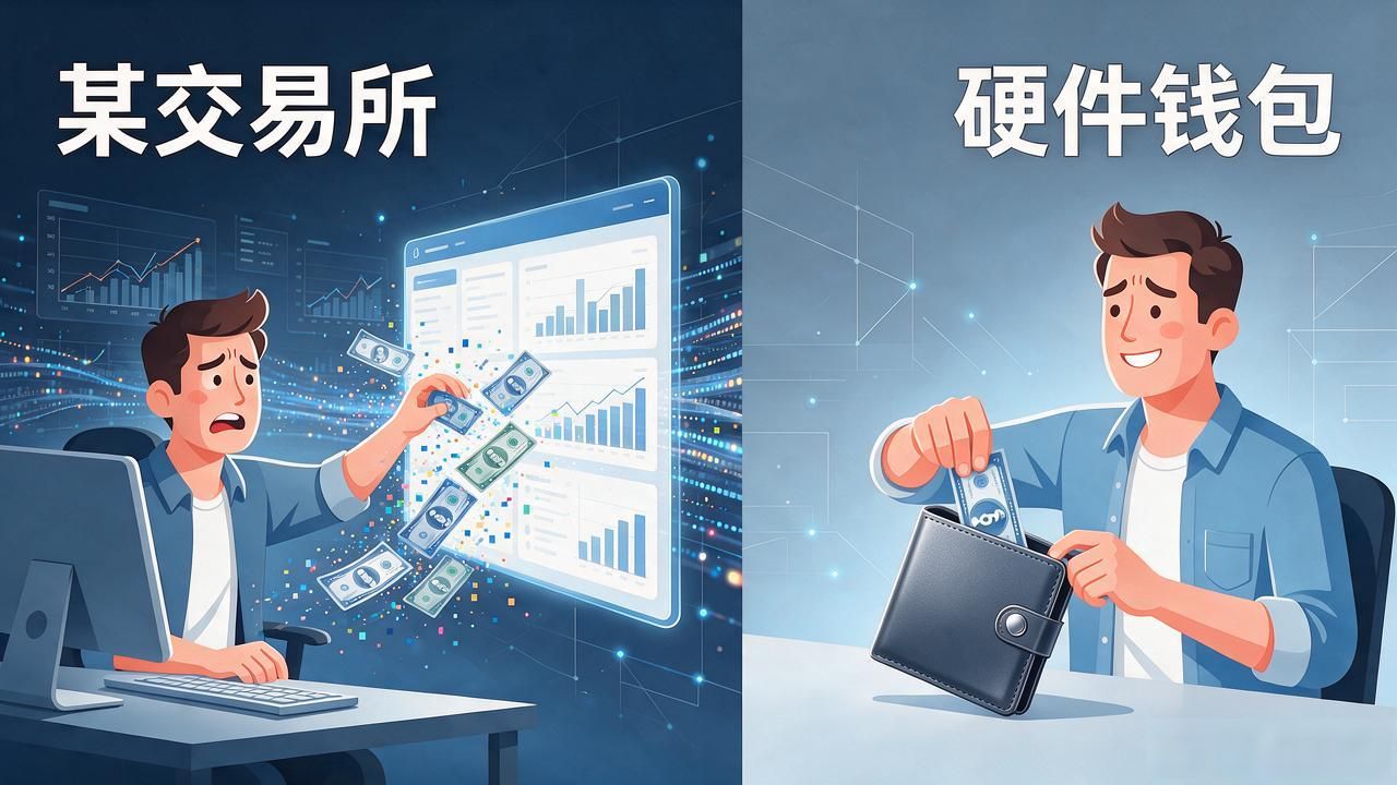 钱放数字货币里到底安不安全,普通人拿钱包和放平台有什么区别