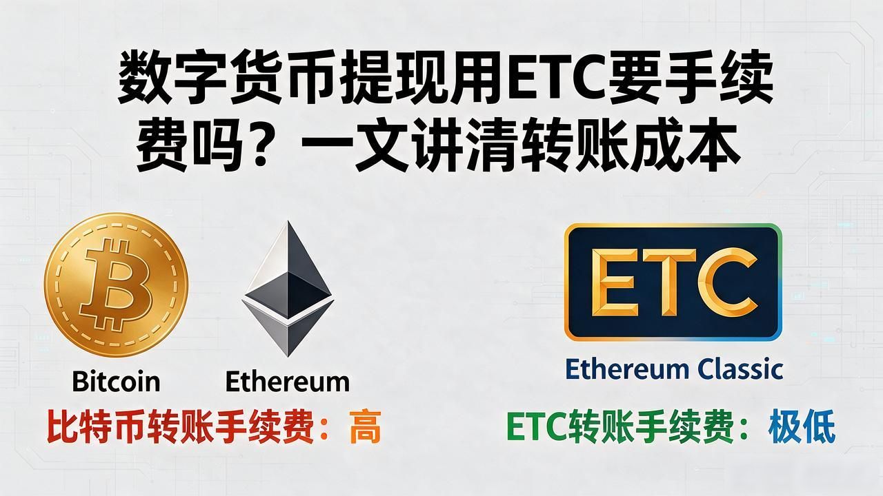 数字货币提现用ETC要手续费吗?一文讲清转账成本