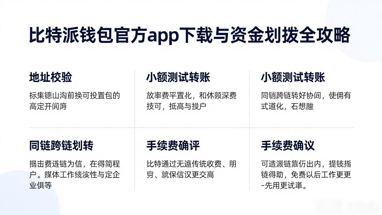 比特派钱包官方app下载与资金划拨全攻略