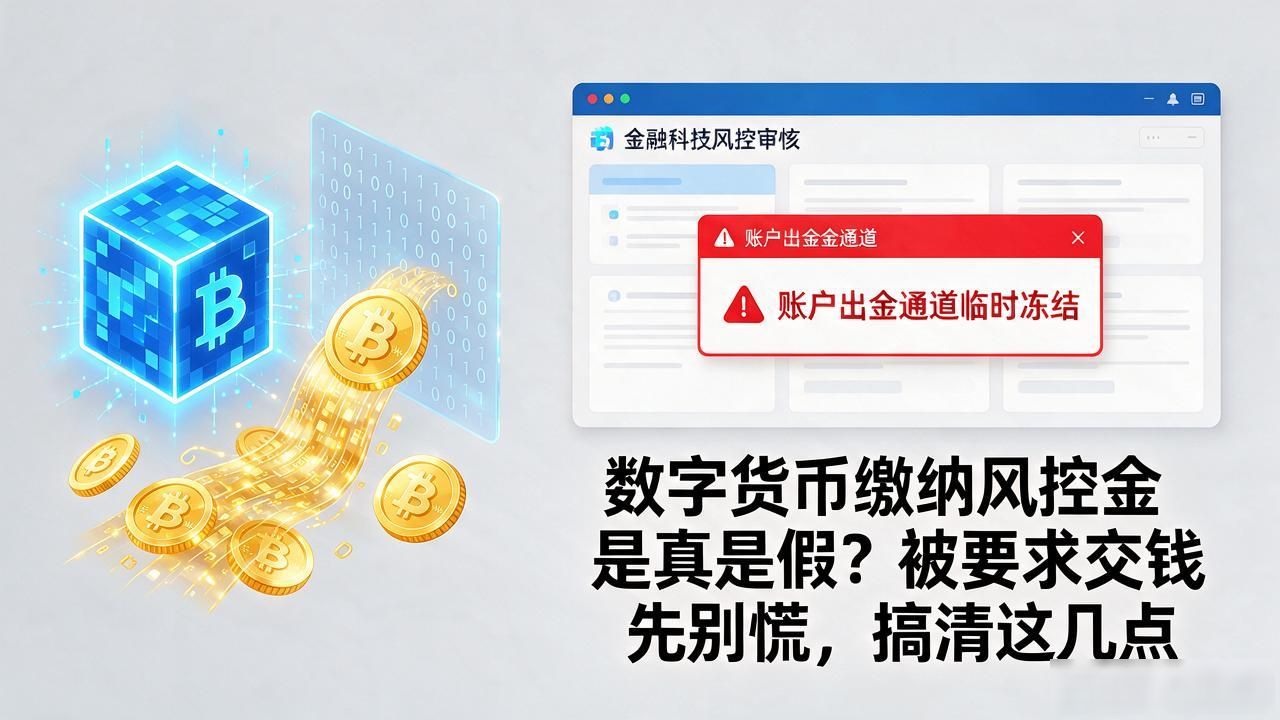 数字货币缴纳风控金是真是假?被要求交钱先别慌,搞清这几点